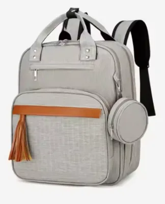 New Style Backpack Diaper Bag for Mothers Fashion Waterproof Custom Logo Mom Mommy Baby Nylon Diaper Bag