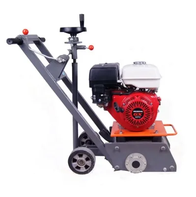 Concrete Road Planer Road Floor Cold Milling Machine Concrete Asphalt Scarifying Machine Gasoline Engine 5-7 HP High Efficiency