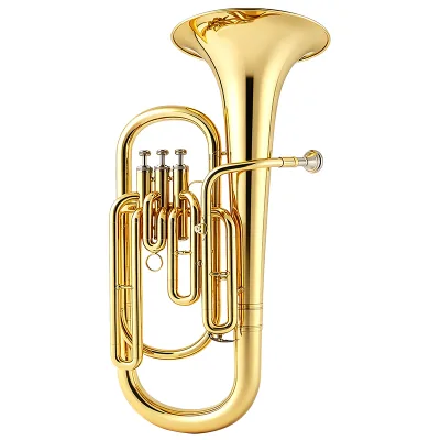 Professional Gold Lacquer BB Tuba Orchestral & Brass Band Performance Grade Bass Instrument JBEP-1180