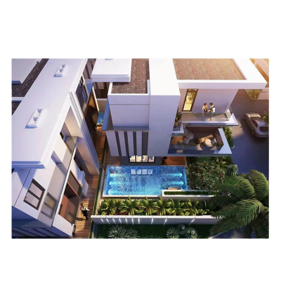 Novelty Plan Architecture Design for Real Estate Presentation