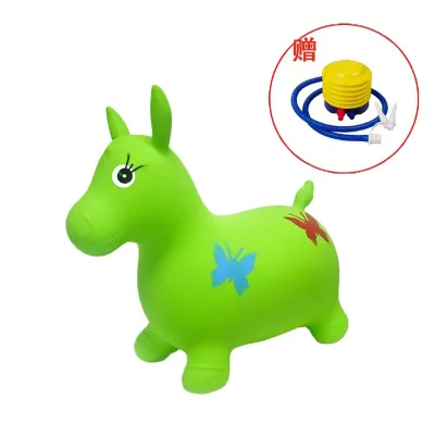 Five Different Colors Inflatable Horse with Air Pump